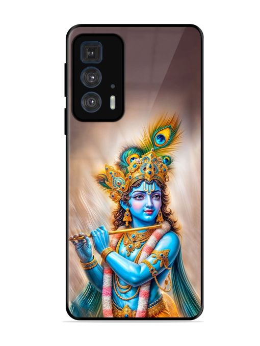 Divine Krishna Glossy Soft Edge Case for Motorola Edge 20 Pro Chachhi