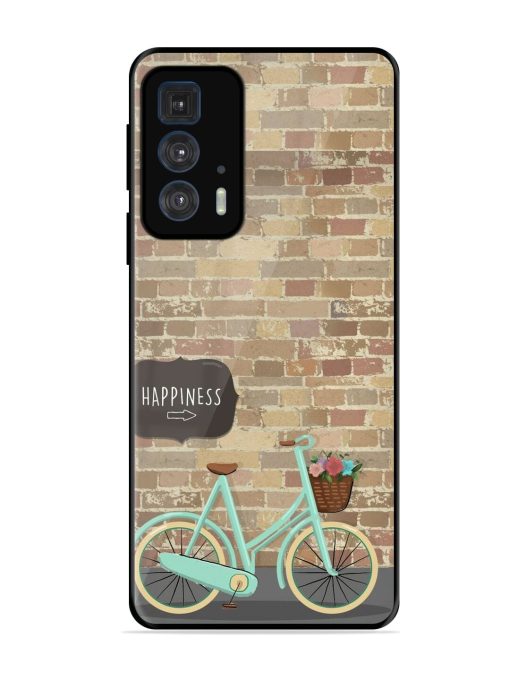 Pedaling Towards Happiness Glossy Soft Edge Case for Motorola Edge 20 Pro Chachhi