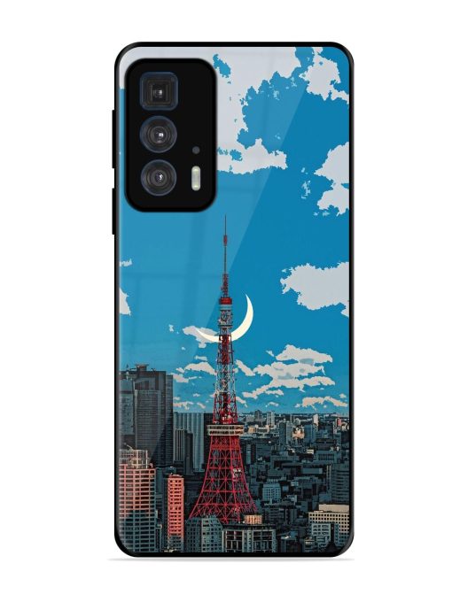 Tokyo Twilight Glossy Soft Edge Case for Motorola Edge 20 Pro Chachhi