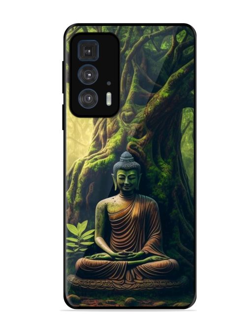 Green Buddha Art Glossy Soft Edge Case for Motorola Edge 20 Pro Chachhi