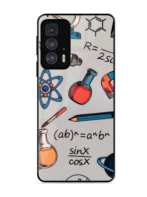 Science Doodle Glossy Soft Edge Case for Motorola Edge 20 Pro Chachhi