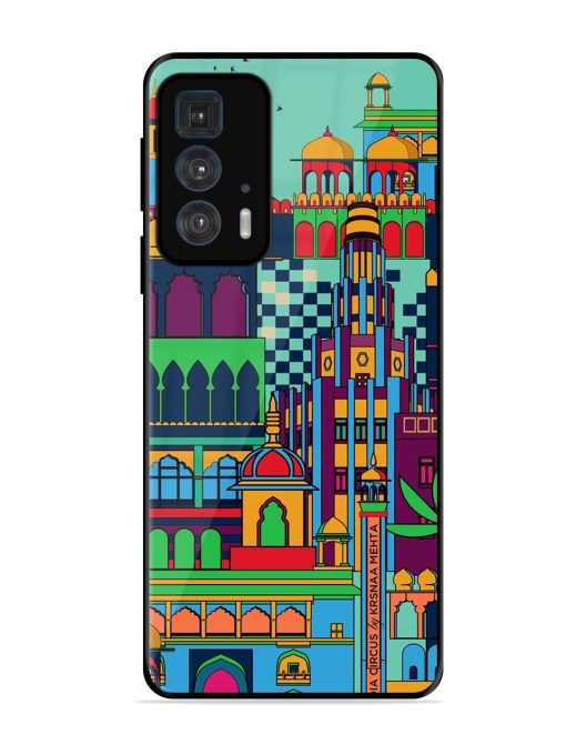 Indian Tapestry Glossy Soft Edge Case for Motorola Edge 20 Pro