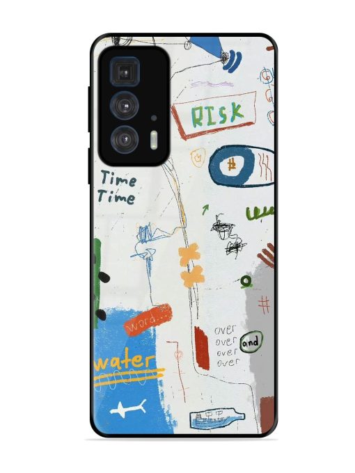 Mind Map Madness Glossy Soft Edge Case for Motorola Edge 20 Pro Chachhi