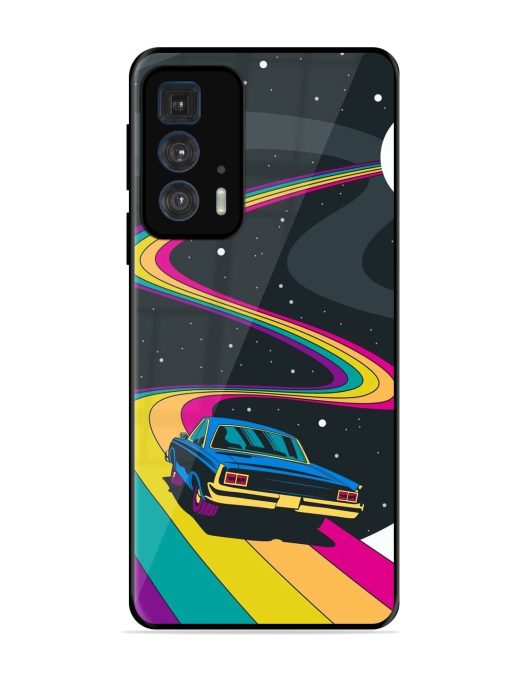 Rainbow Road Glossy Soft Edge Case for Motorola Edge 20 Pro Chachhi