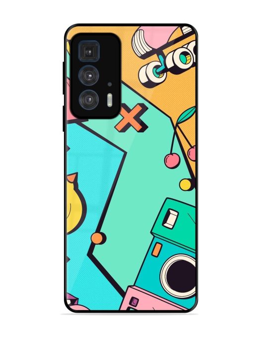 Retro Remix Glossy Soft Edge Case for Motorola Edge 20 Pro Chachhi