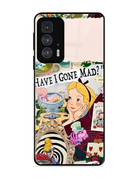 Mad Hatter'S Collage Glossy Soft Edge Case for Motorola Edge 20 Pro Chachhi