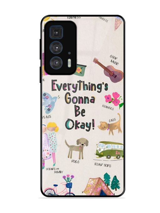 Sunshine And Smiles Glossy Soft Edge Case for Motorola Edge 20 Pro