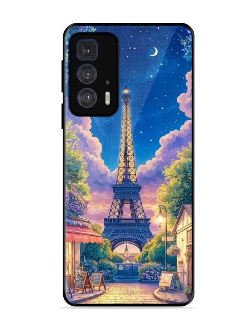Twilight In Paris Glossy Soft Edge Case for Motorola Edge 20 Pro