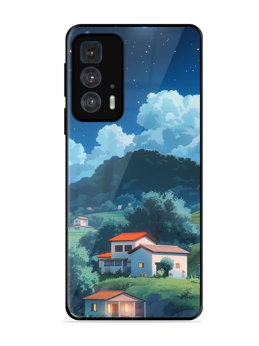 Peaceful Nightscape Glossy Soft Edge Case for Motorola Edge 20 Pro
