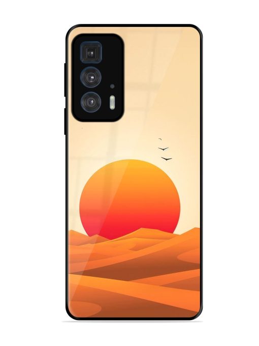 Desert Sunset Glossy Soft Edge Case for Motorola Edge 20 Pro Chachhi