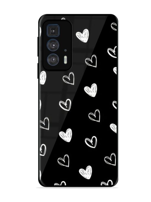 Scattered Hearts Glossy Soft Edge Case for Motorola Edge 20 Pro Chachhi