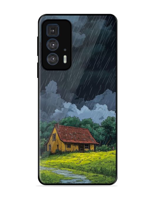 Rainy Day Retreat Glossy Soft Edge Case for Motorola Edge 20 Pro Chachhi