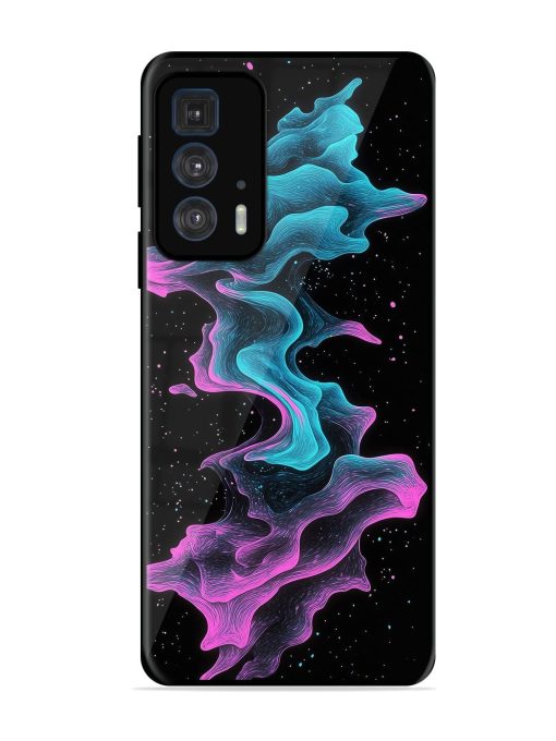 Cosmic Currents Glossy Soft Edge Case for Motorola Edge 20 Pro Chachhi