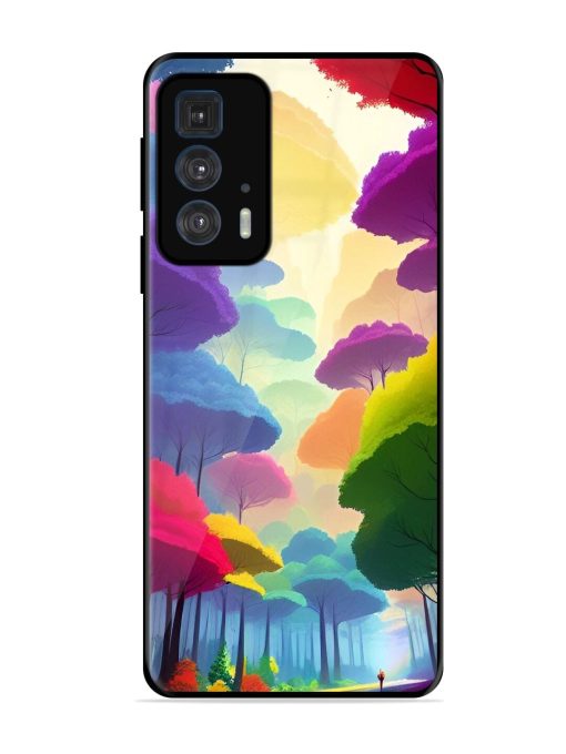 Rainbow Road Glossy Soft Edge Case for Motorola Edge 20 Pro