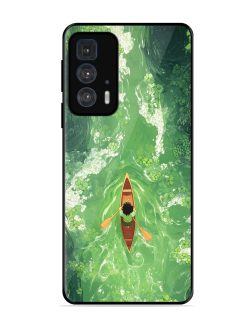 Solitude On The River Glossy Soft Edge Case for Motorola Edge 20 Pro