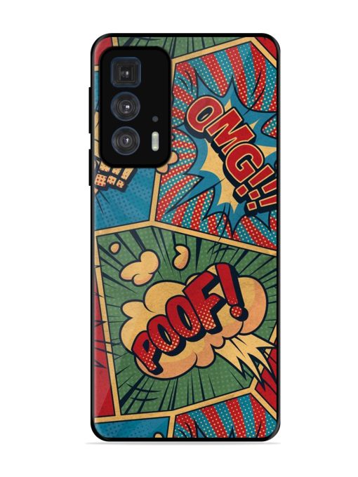 Comic Book Chaos Glossy Soft Edge Case for Motorola Edge 20 Pro Chachhi