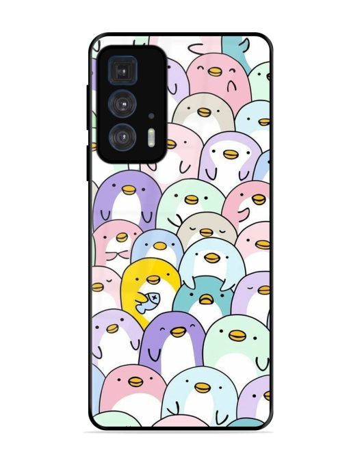Penguin Party Glossy Soft Edge Case for Motorola Edge 20 Pro