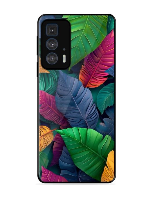 Tropical Tapestry Glossy Soft Edge Case for Motorola Edge 20 Pro