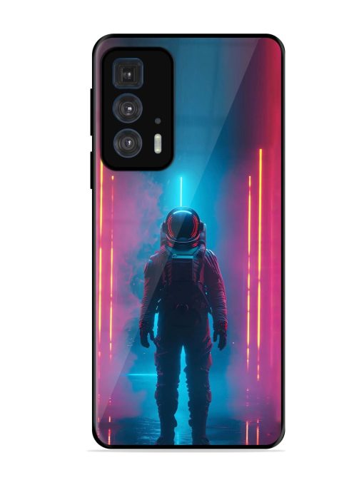 Neon Astronaut Glossy Soft Edge Case for Motorola Edge 20 Pro Chachhi