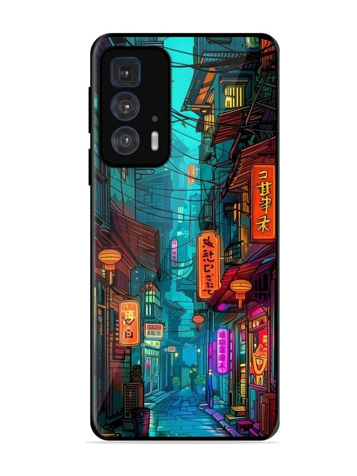 Neon Nightscape Glossy Soft Edge Case for Motorola Edge 20 Pro Chachhi