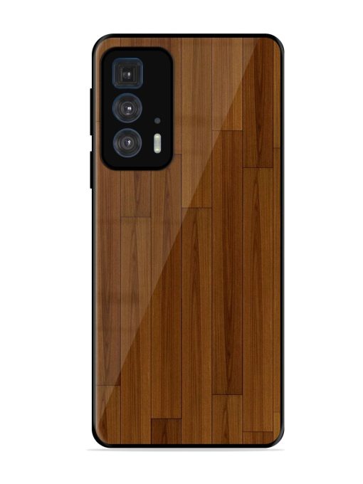 Warm Woodgrain Glossy Soft Edge Case for Motorola Edge 20 Pro Chachhi