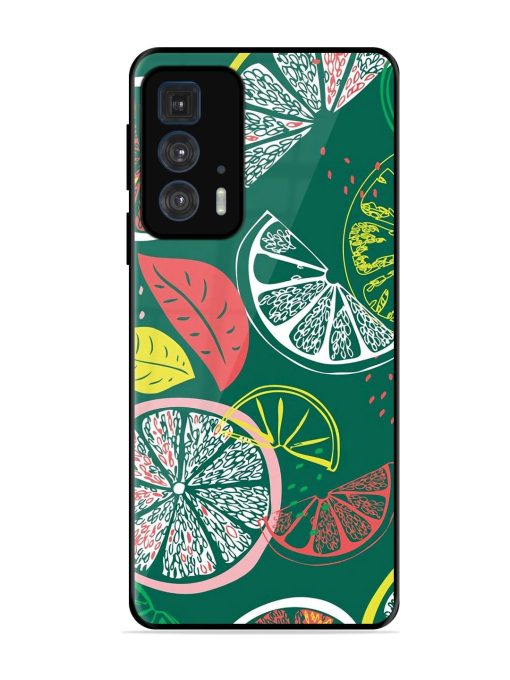 Citrus Symphony Glossy Soft Edge Case for Motorola Edge 20 Pro Chachhi