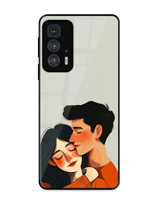 Craft Couples Glossy Soft Edge Case for Motorola Edge 20 Pro Chachhi