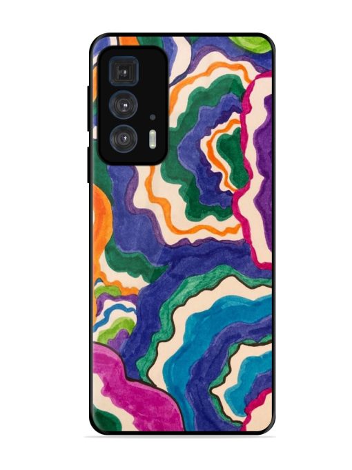 Wavy Wonder Glossy Soft Edge Case for Motorola Edge 20 Pro Chachhi