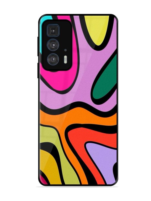 Groovy Swirls Glossy Soft Edge Case for Motorola Edge 20 Pro