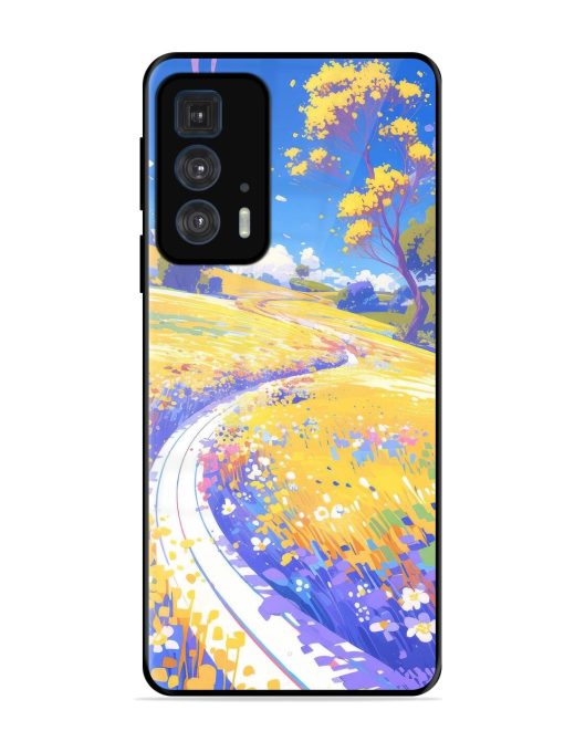 Vibrant Spring Meadow Glossy Soft Edge Case for Motorola Edge 20 Pro Chachhi