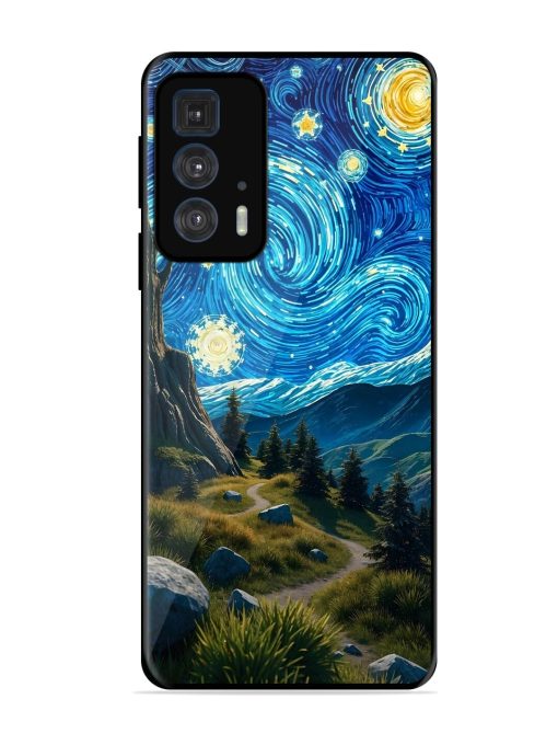 Starry Night In The Shire Glossy Soft Edge Case for Motorola Edge 20 Pro Chachhi