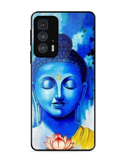 Serene Buddha With Lotus Glossy Soft Edge Case for Motorola Edge 20 Pro Chachhi