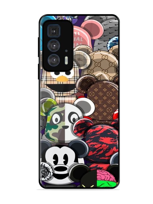 Streetwear Bearbrick Extravaganza Glossy Soft Edge Case for Motorola Edge 20 Pro
