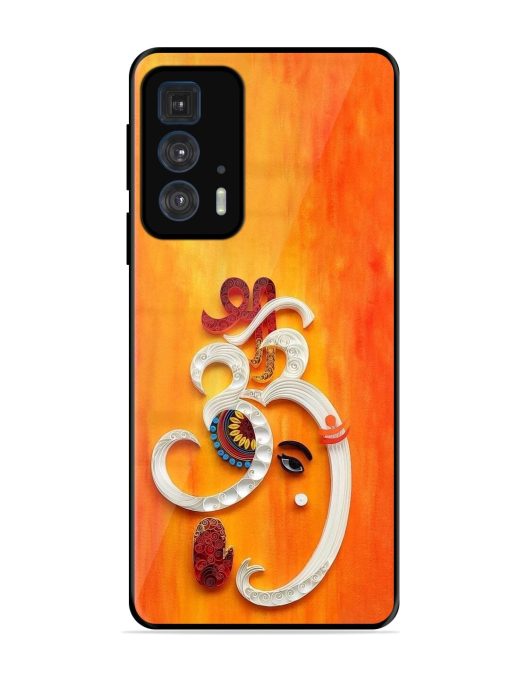 Ganesha In Quilling Art Glossy Soft Edge Case for Motorola Edge 20 Pro