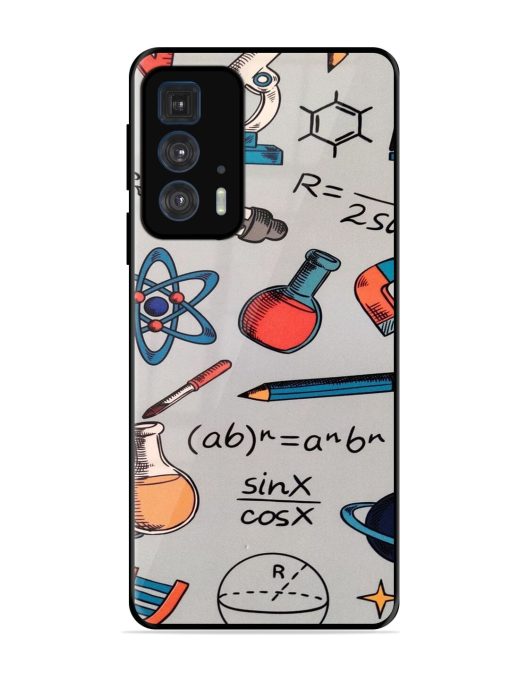 Science Doodle Delight Glossy Soft Edge Case for Motorola Edge 20 Pro Chachhi