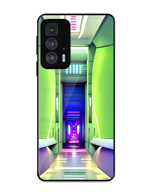 Neon Corridor Glossy Soft Edge Case for Motorola Edge 20 Pro Chachhi