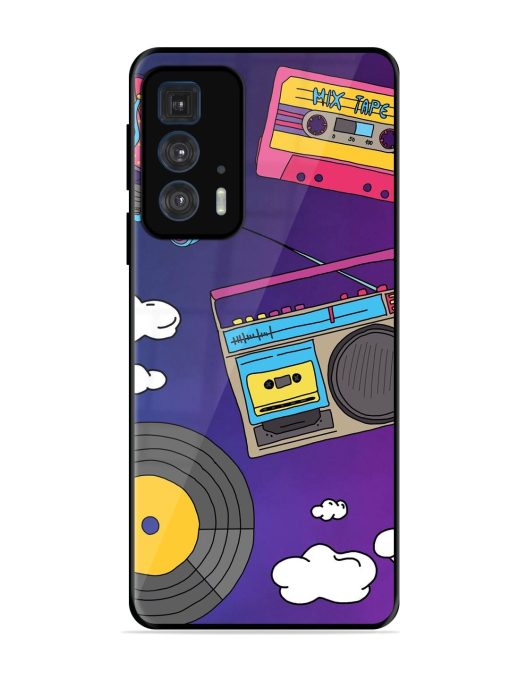 Retro Vibes Glossy Soft Edge Case for Motorola Edge 20 Pro