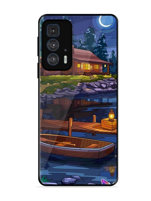 Moonlit Serenity Glossy Soft Edge Case for Motorola Edge 20 Pro Chachhi