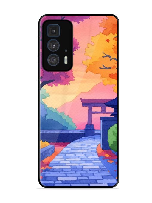 Autumnal Serenity Glossy Soft Edge Case for Motorola Edge 20 Pro Chachhi