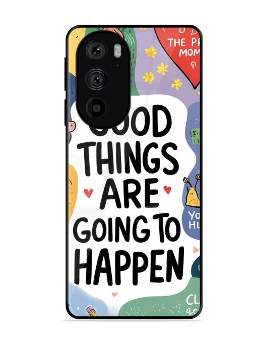 Uplifting Scribbles Glossy Soft Edge Case for Motorola Edge 30 Pro Chachhi