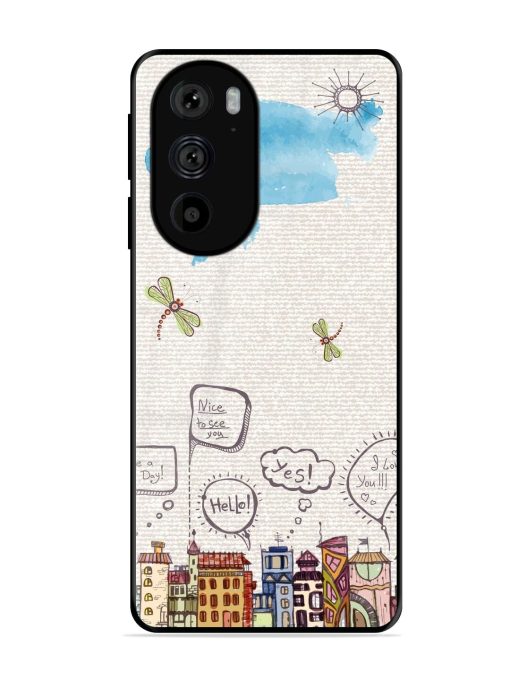 Doodle City Glossy Soft Edge Case for Motorola Edge 30 Pro Chachhi