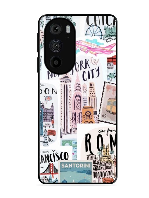 Travelogue Glossy Soft Edge Case for Motorola Edge 30 Pro Chachhi