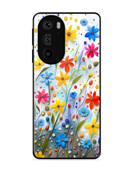 Vibrant Floral Glossy Soft Edge Case for Motorola Edge 30 Pro Chachhi