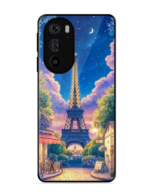 Twilight In Paris Glossy Soft Edge Case for Motorola Edge 30 Pro Chachhi