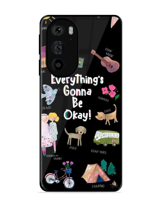 Everything'S Gonna Be Okay Glossy Soft Edge Case for Motorola Edge 30 Pro Chachhi