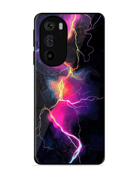 Electric Dreams Glossy Soft Edge Case for Motorola Edge 30 Pro Chachhi