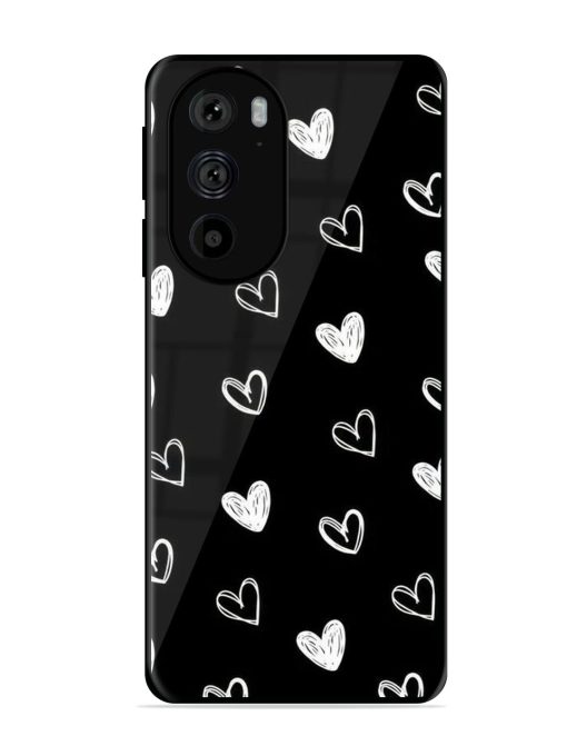 Scattered Hearts Glossy Soft Edge Case for Motorola Edge 30 Pro Chachhi