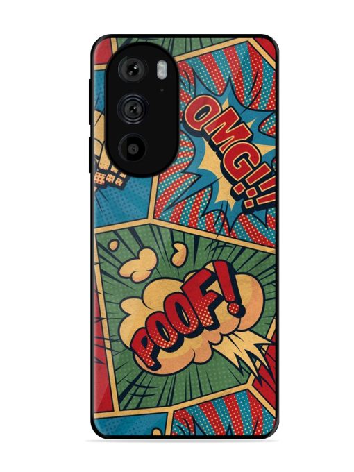 Comic Book Chaos Glossy Soft Edge Case for Motorola Edge 30 Pro Chachhi