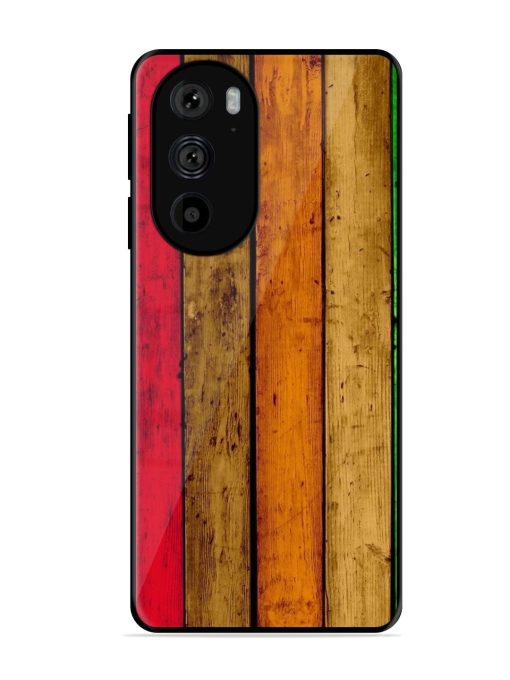 Colorful Woodgrain Glossy Soft Edge Case for Motorola Edge 30 Pro Chachhi