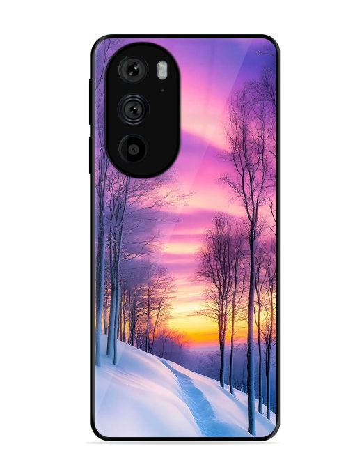 Winter'S Purple Haze Glossy Soft Edge Case for Motorola Edge 30 Pro Chachhi